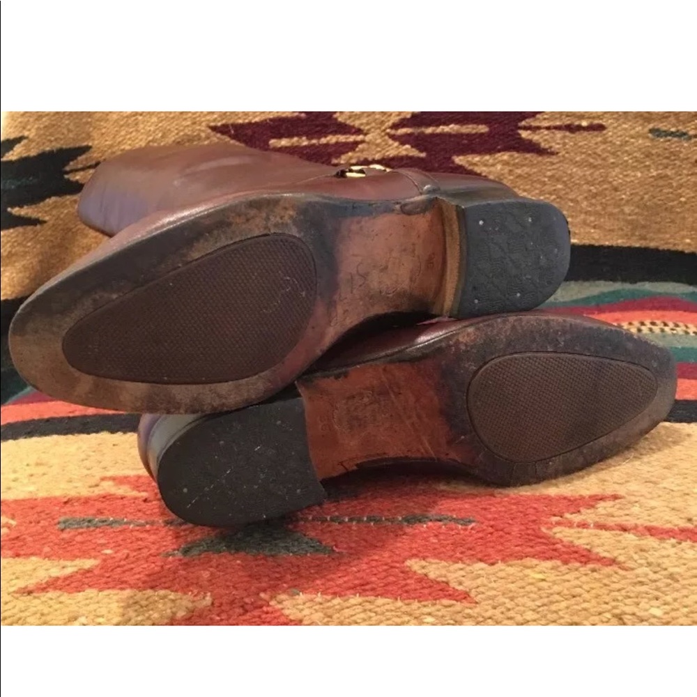 GUCCI Beautiful Brown Equestrian Horse Bit Riding Boots Sz 6 made in Italy RARE! - Picture 8 of 8